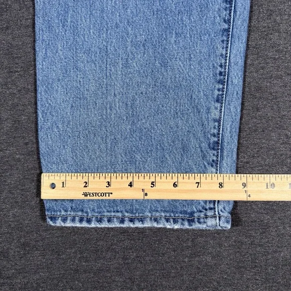 Levi's Women's Mid-Rise 94 Baggy Wide Leg Jeans Size 34 Distressed Medium Wash - Picture 9 of 9